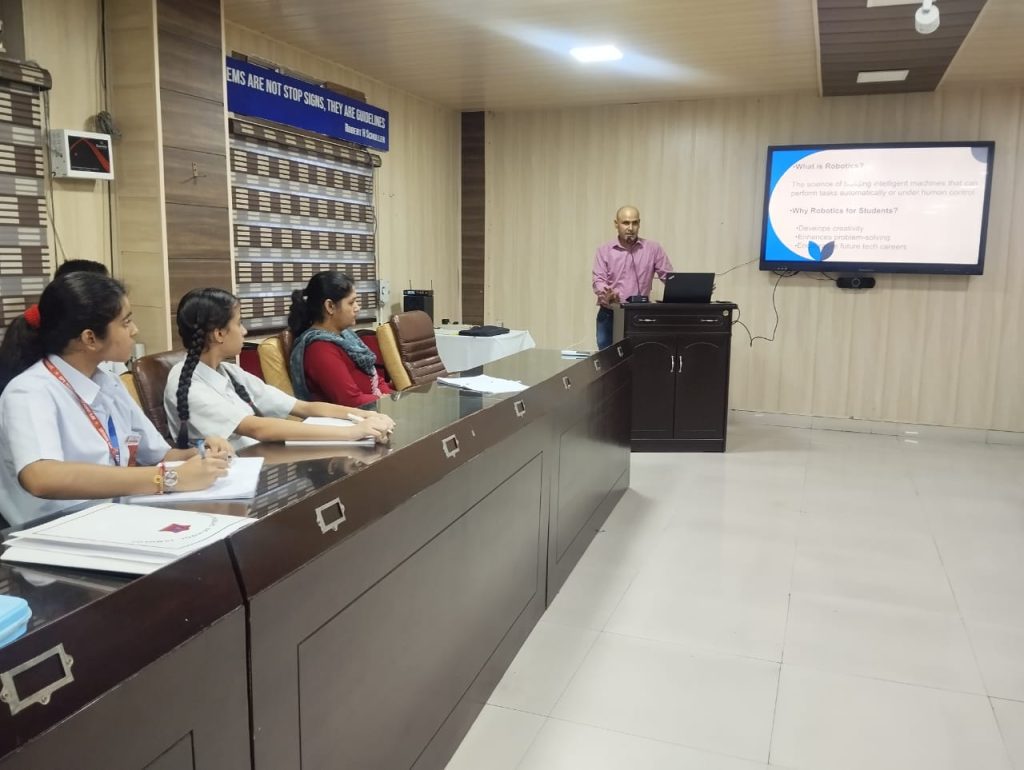 Robotics in education, Artificial Intelligence for students, Machine Learning in schools, coding for kids, logic building, AI in education, future of technology, responsible AI, robotics workshops India, Army Public School AI session.